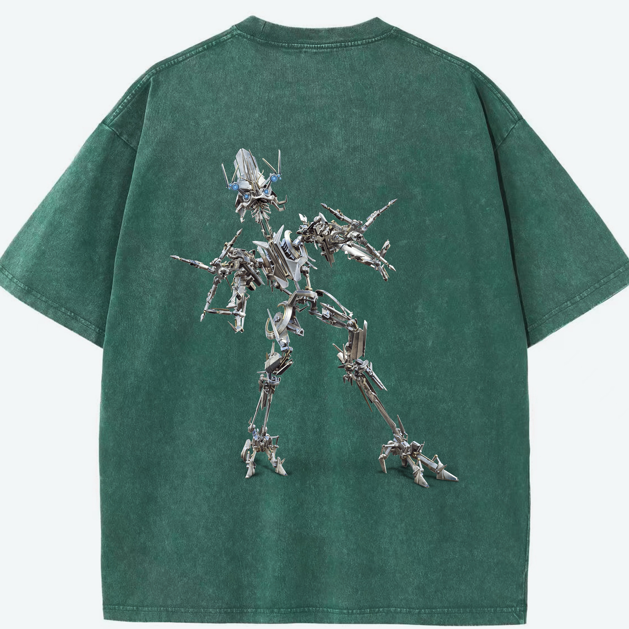 （画像用）  綿100% ヴィンテージ風 半袖Tシャツ（背面プリント）